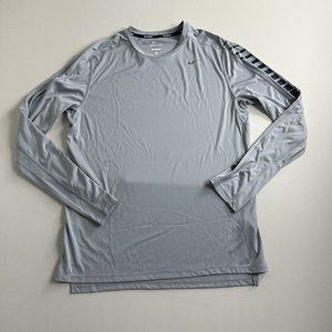 Nike Running Flash Element Long Sleeve‎ Crewneck Shirt Top Reflective Mens Large